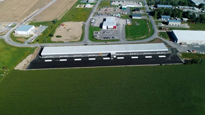 Asphalte JRL Paving parking project aerial view